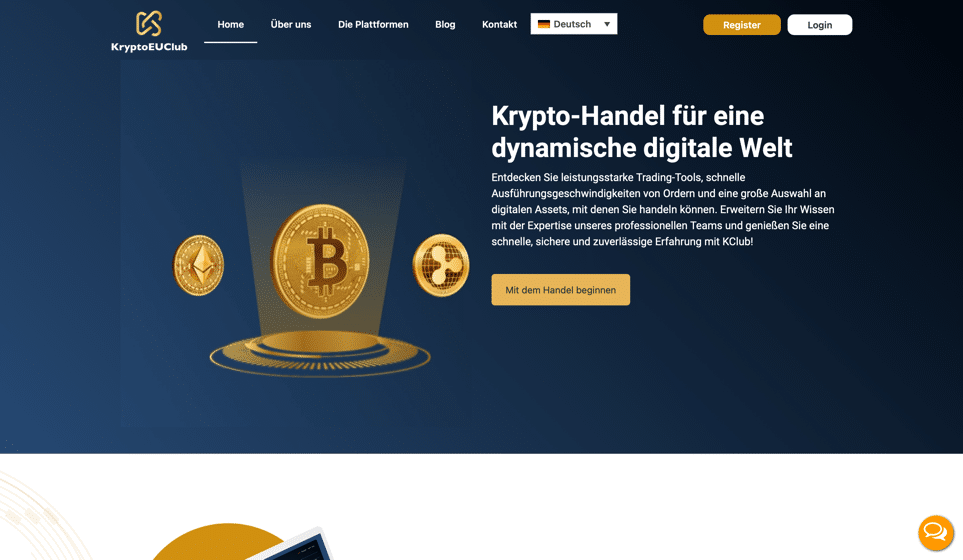 Die offizielle Homepage von KryptoEUClub.