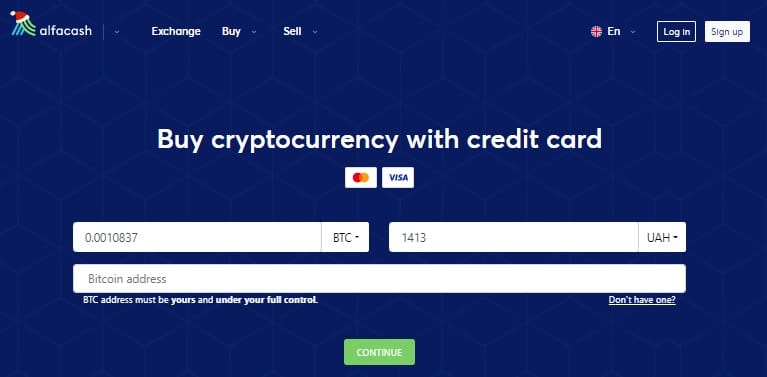 Buy cryptocurrency with credit card