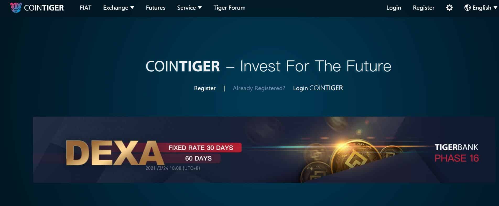 CoinTiger website