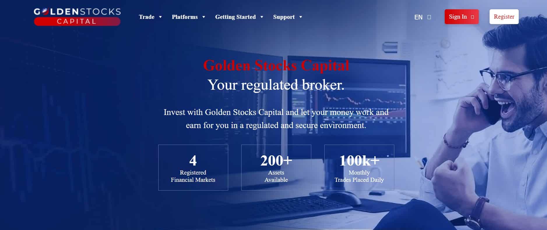 Golden Stocks Capital website