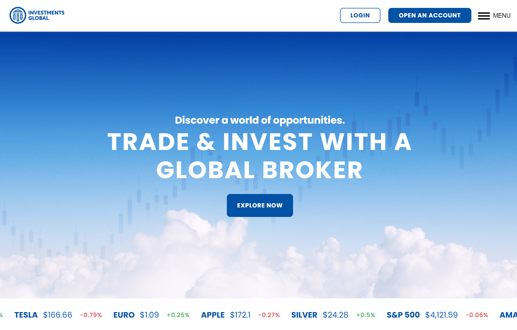 Investments Global website