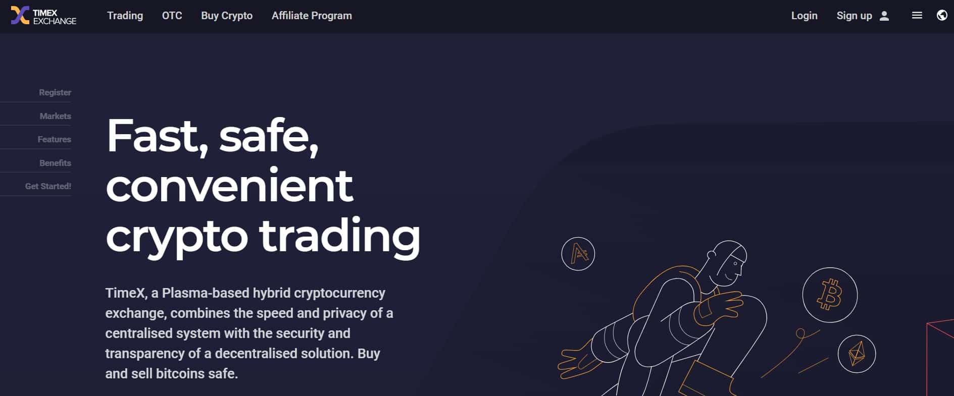 TimeX Exchange website