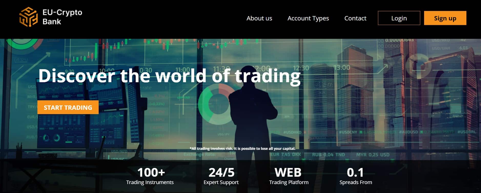 EU-Crypto Bank website