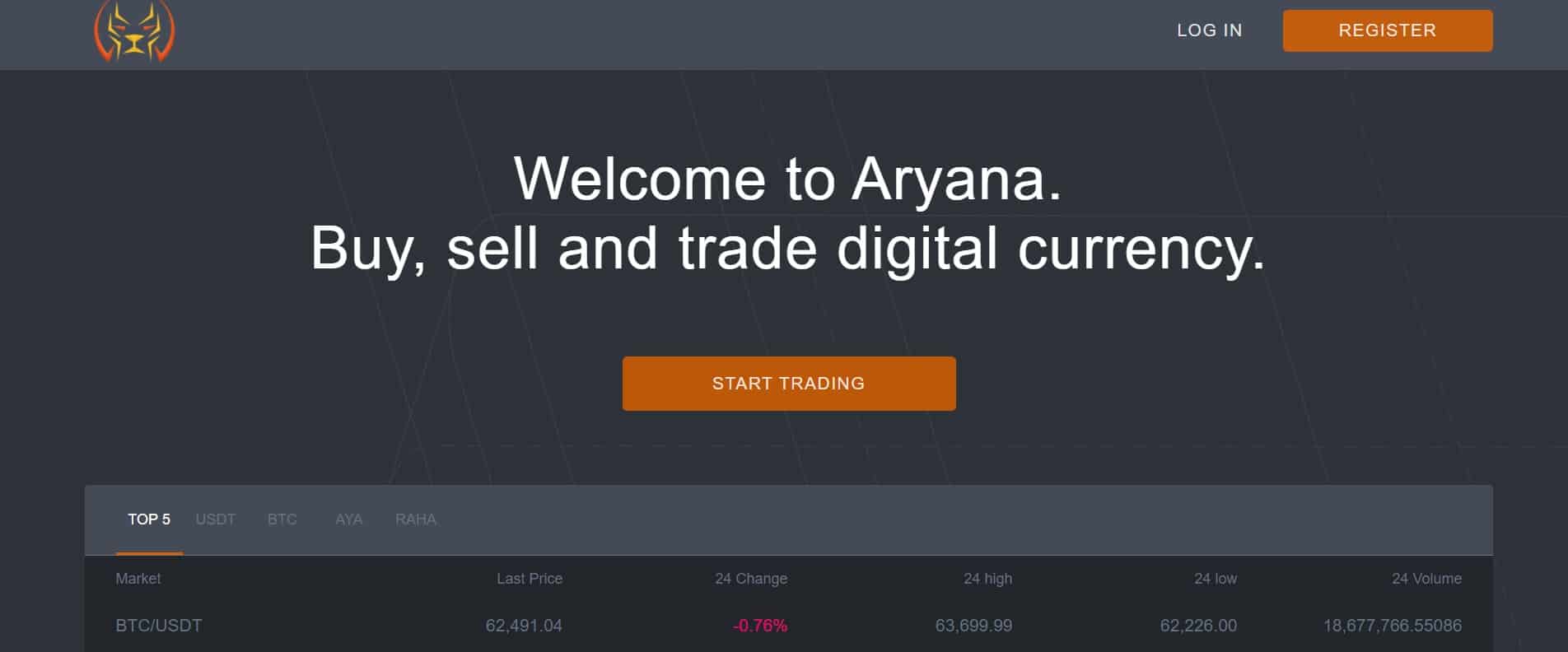 Aryana website