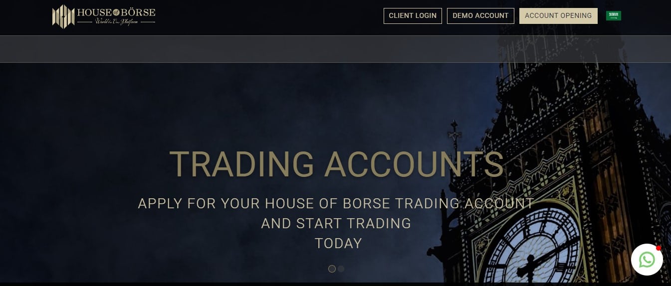 House of Borse website